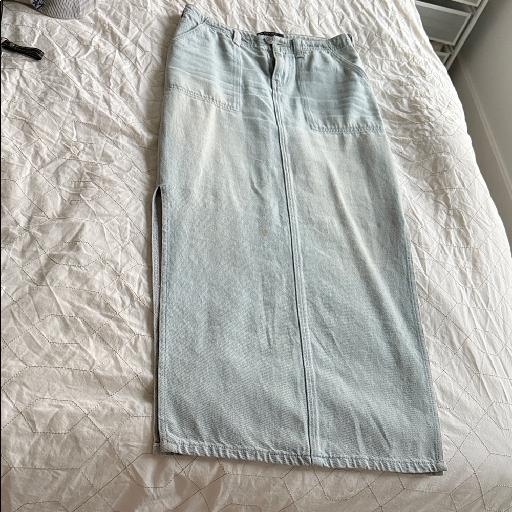 Light Blue Denim Skirt by ASOS
